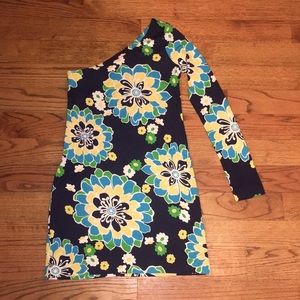 Lilly Pulitzer Floral One Sleeved Dress